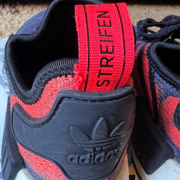 Adidas NMD R1 J Core Black Solar Red Orange Size 6 Sneakers. - Picture 4 of 17